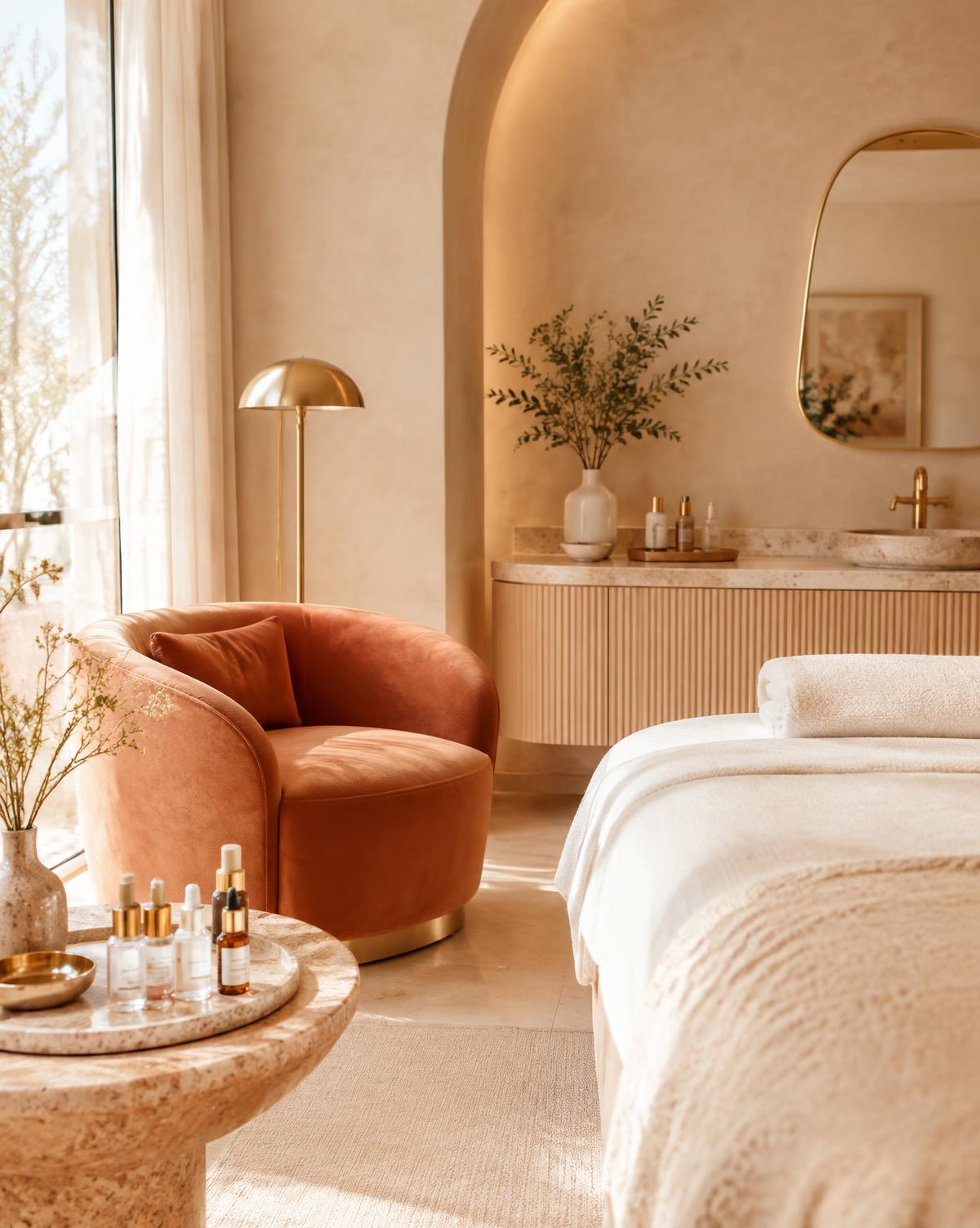 Warmer Behandlungsraum der LUMINA aesthetic clinic